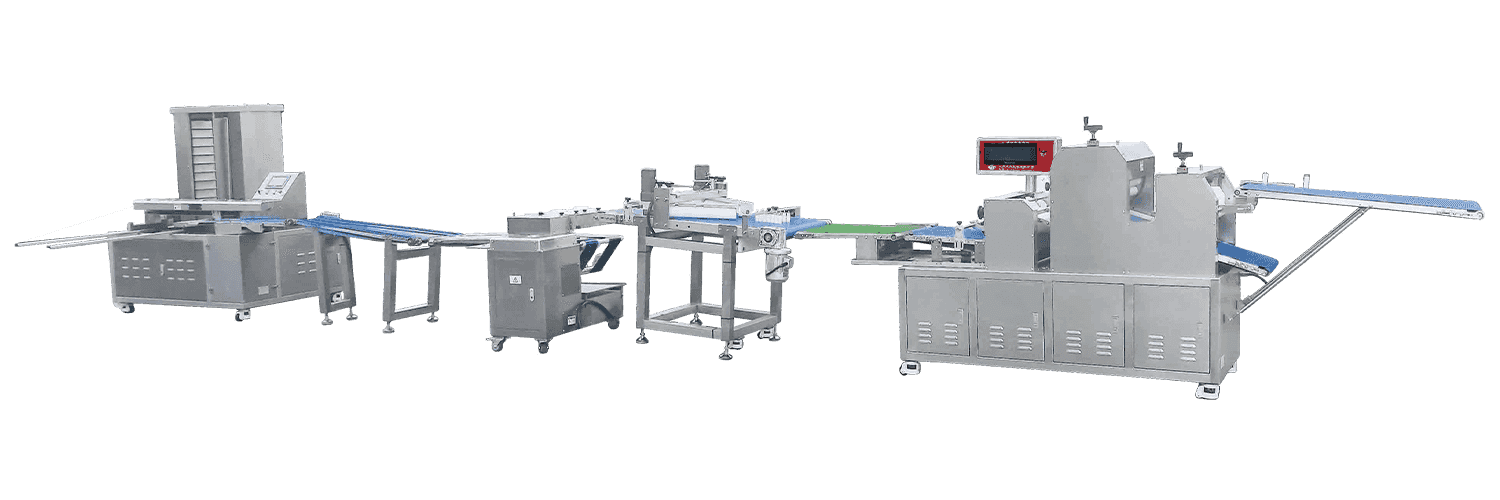 สายการผลิตขนมปังยัดไส้สองครั้งอัตโนมัติ